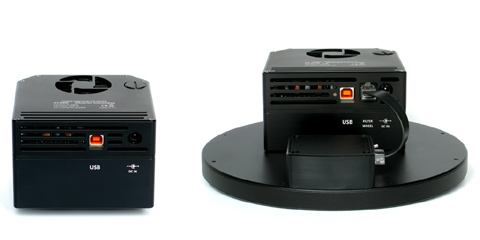 The RJ-45 connector, placed between power and USB connectors, is intended for external filter wheel control