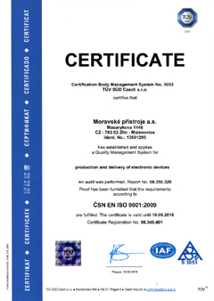 ISO 9001:2001 Certificate